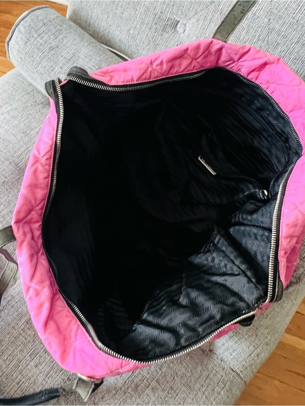 Prada Tessuto Nylon Tote / Shoulder Bag - Pink - Picture 7 of 11